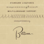 Bettina Script Font Poster 8