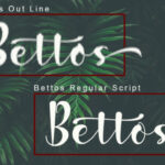 Bettos Font Poster 2