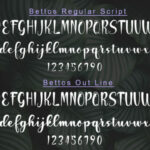 Bettos Font Poster 6