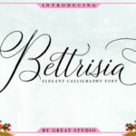 Bettrisia Script Font Poster 1