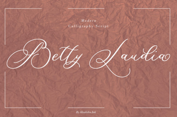 Betty Laudia Font Poster 1