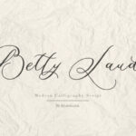 Betty Laudia Font Poster 15