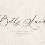Betty Laudia Font Poster 15