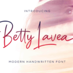 Betty Lavea Font Poster 1