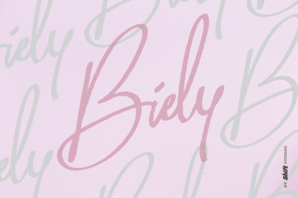 Biely Font Poster 1