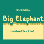 Big Elephant Font Poster 1