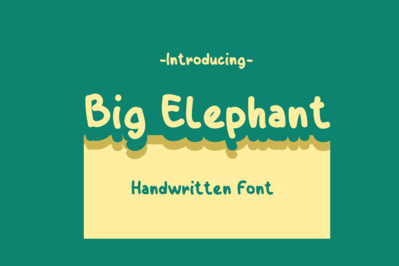 Big Elephant Font Poster 1