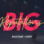 Big Reputation Duo Font Poster 1