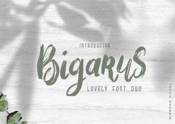 Bigarus Font Bigarus Font Poster 1