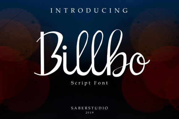 Billbo Script Font Poster 1