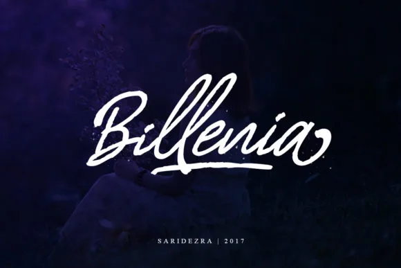 Billenia Font Billenia Font Poster 1