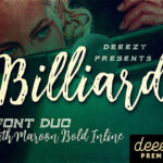 Billiard Font Duo Font Poster 1