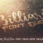 Billiard Font Duo Font Poster 4