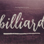 Billiard Font Duo Font Poster 5