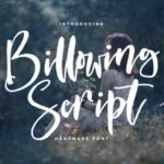 Billowing Script Font Poster 1