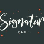 Billowing Script Font Poster 5