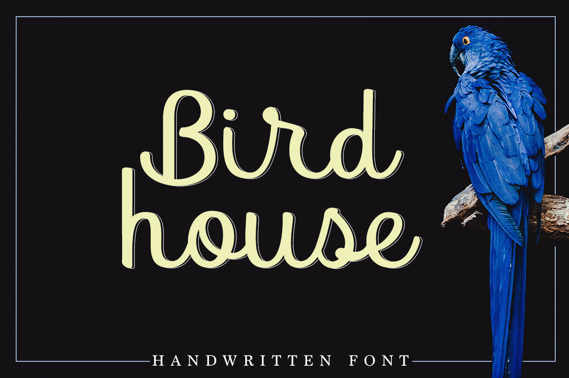 Bird House Font Poster 1
