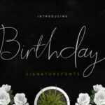 Birthday Script Font Poster 1