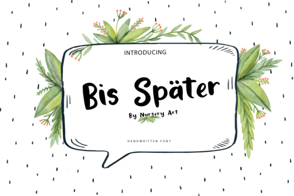 Bis Spater Font Poster 1