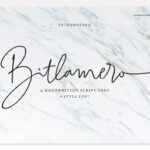 Bitlamero Script Font Poster 1