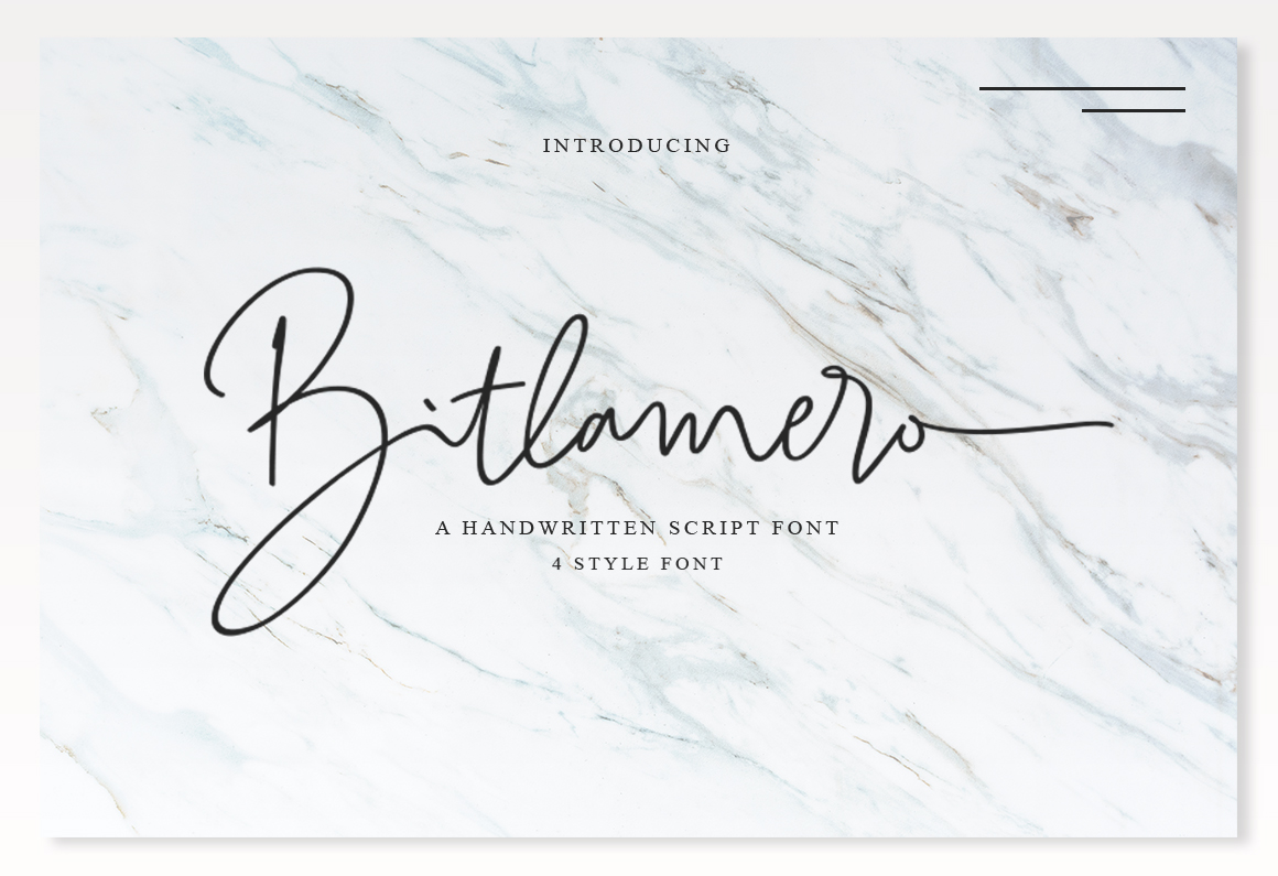 Bitlamero Script Font