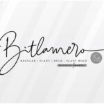 Bitlamero Script Font Poster 2