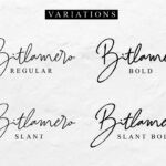 Bitlamero Script Font Poster 11