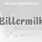 Bittermilk Font Poster 1