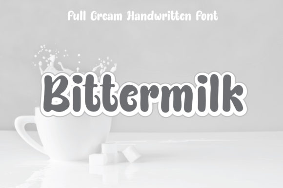 Bittermilk Font Poster 1