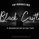 Black Castle Font Poster 1