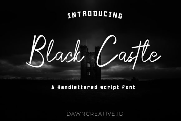 Black Castle Font Poster 1