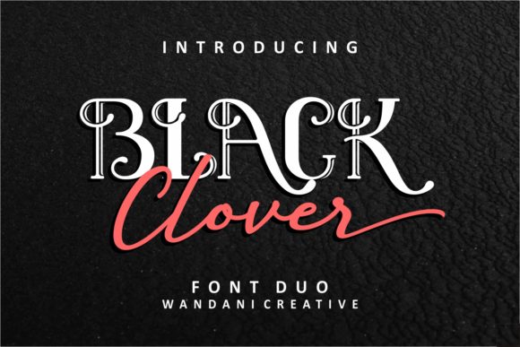 Black Clover Duo Font Poster 1
