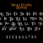 Black Clover Duo Font Poster 3