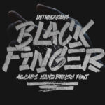 Black Finger Font Poster 1