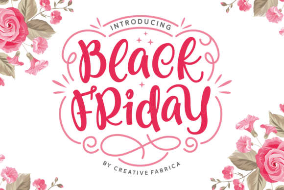 Black Friday Font Poster 1