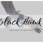 Black Hawk Font Poster 1