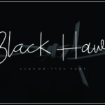 Black Hawk Font Poster 1