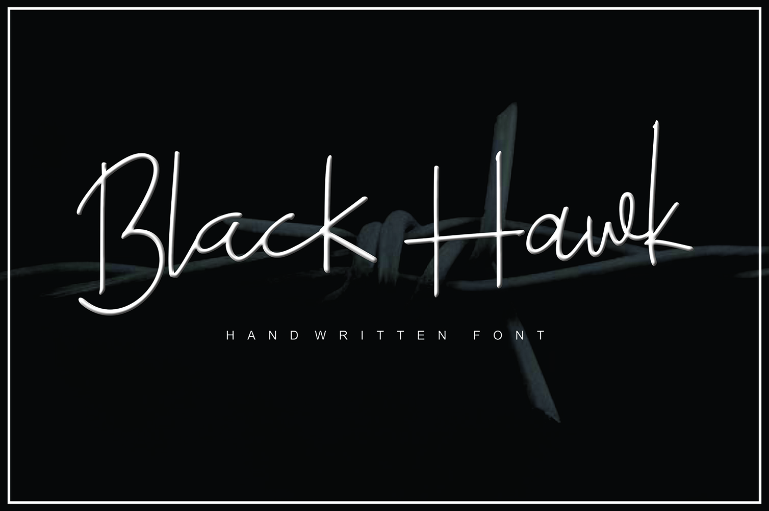 Black Hawk Font Poster 1