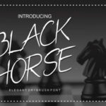 Black Horse Font Poster 1