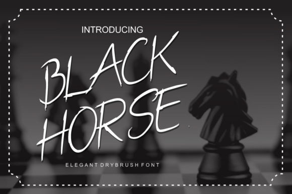 Black Horse Font Poster 1