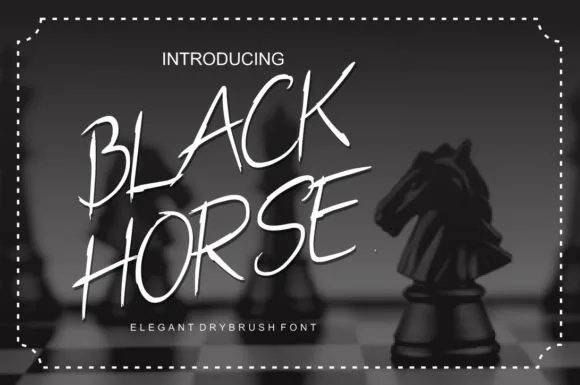 Black Horse Font Black Horse Font Poster 1