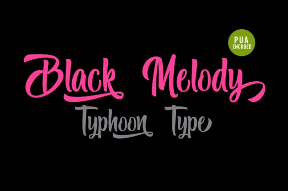 Black Melody Font