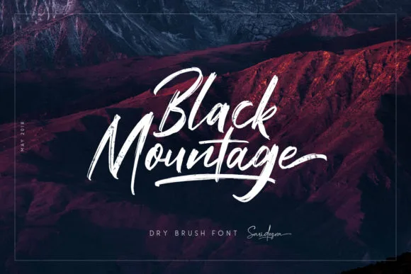 Black Mountage Font Black Mountage Font Poster 1