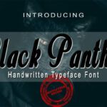 Black Panther Font Poster 1