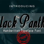 Black Panther Font Poster 1