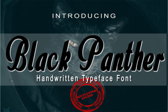 Black Panther Font Poster 1