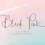 Black Pink Summer Font Poster 1