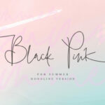 Black Pink Summer Font Poster 1
