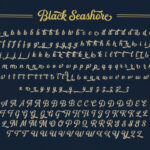 Black Seashore Font Poster 11