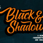 Black & Shadow Font Poster 1